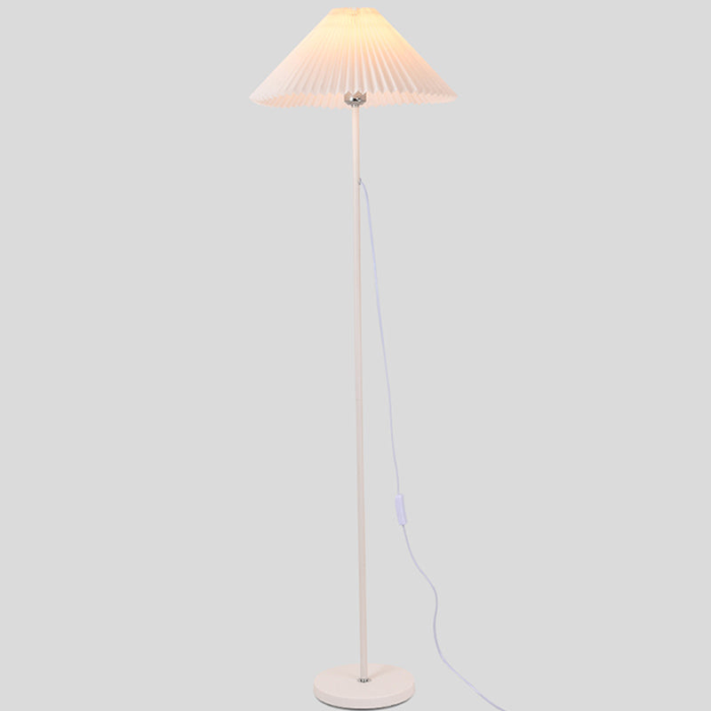 Luce moderna in tessuto a forma geometrica 1 stile moderno 1 lampade a pavimento leggero