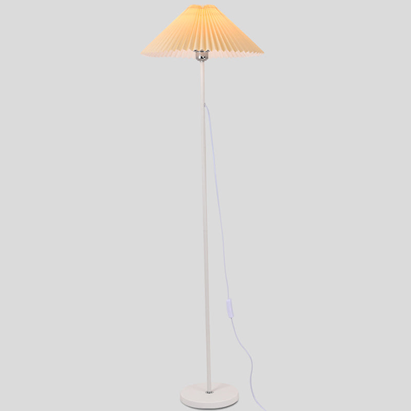 Luce moderna in tessuto a forma geometrica 1 stile moderno 1 lampade a pavimento leggero