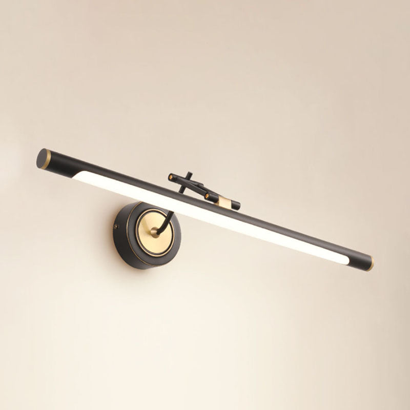 Metalen lineaire schaduw wandconstructie moderne stijl 1-licht spiegel muur verlichting armatuur