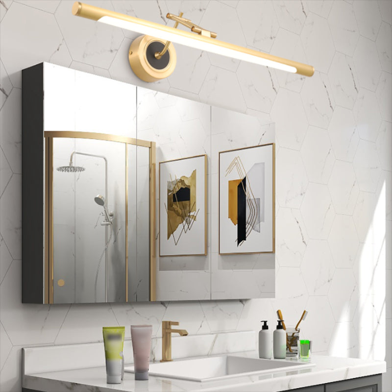 Metalen lineaire schaduw wandconstructie moderne stijl 1-licht spiegel muur verlichting armatuur