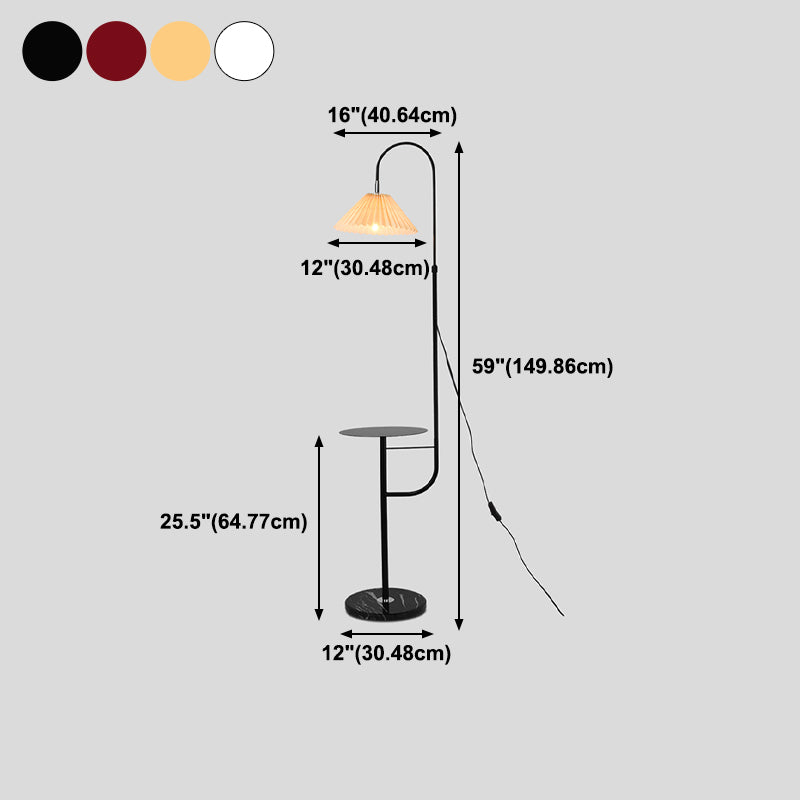 Lumo moderno a 1 pavimento in metallo a forma geometrica Stile a 1 luce