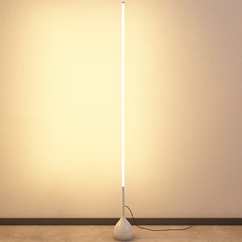 Moderne stijl lineaire vorm vloer lamp metalen enkele lichte vloerlamp