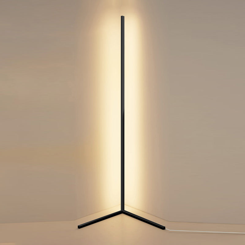 Column Floor Light Fixtures Modern Style Metal 1 Light Floor Light