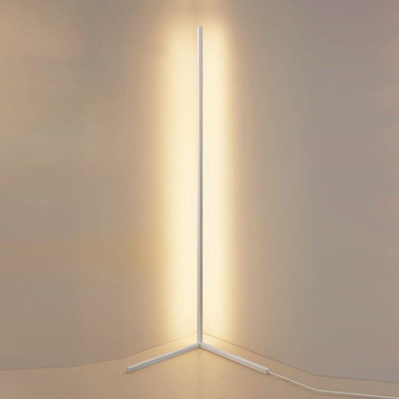 Column Floor Light Fixtures Modern Style Metal 1 Light Floor Light