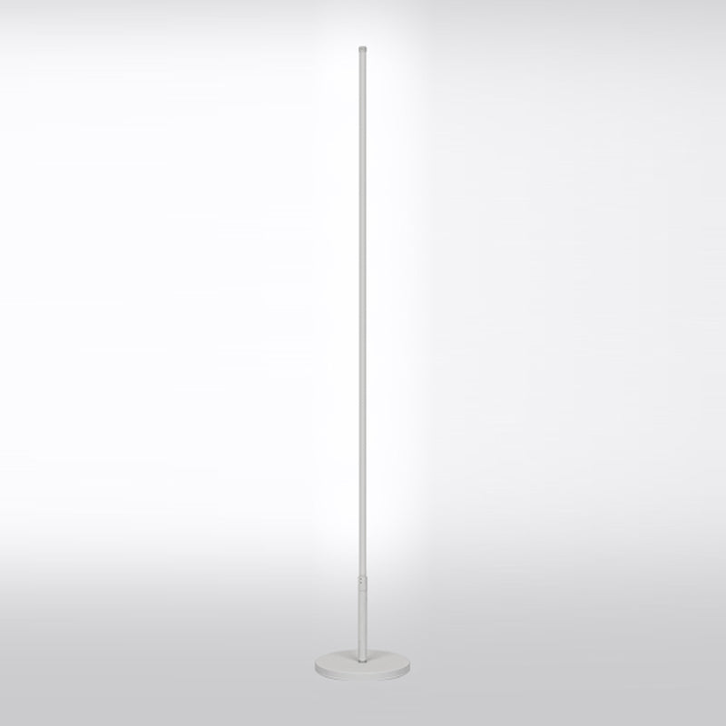 Lampade a pavimento pilastro in stile moderno in metallo 1 luce pavimento