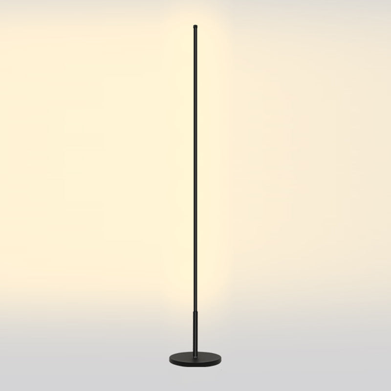 Pillar Floor Light Fixtures Modern Style Metal 1 Light Floor Light