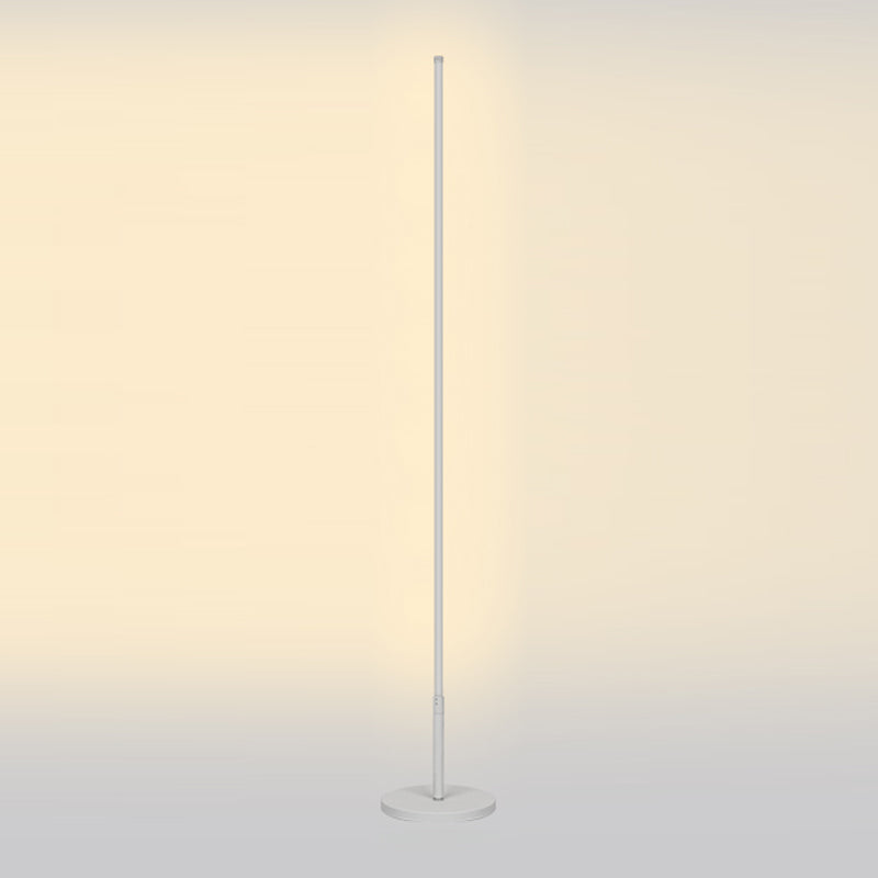 Pillar Floor Light Fixtures Modern Style Metal 1 Light Floor Light