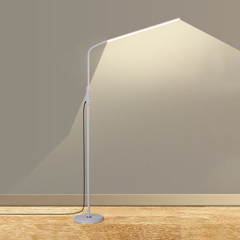 Lampade a pavimento in linea sottile in stile moderno metallo 1 luce pavimento