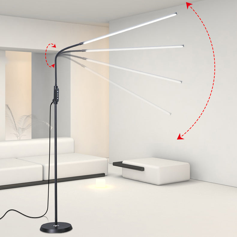 LÍNEA DE LÍNEA DE LÍNEA SLIM APOLÍTES DEL PISO METAL 1 Luz de piso de luz