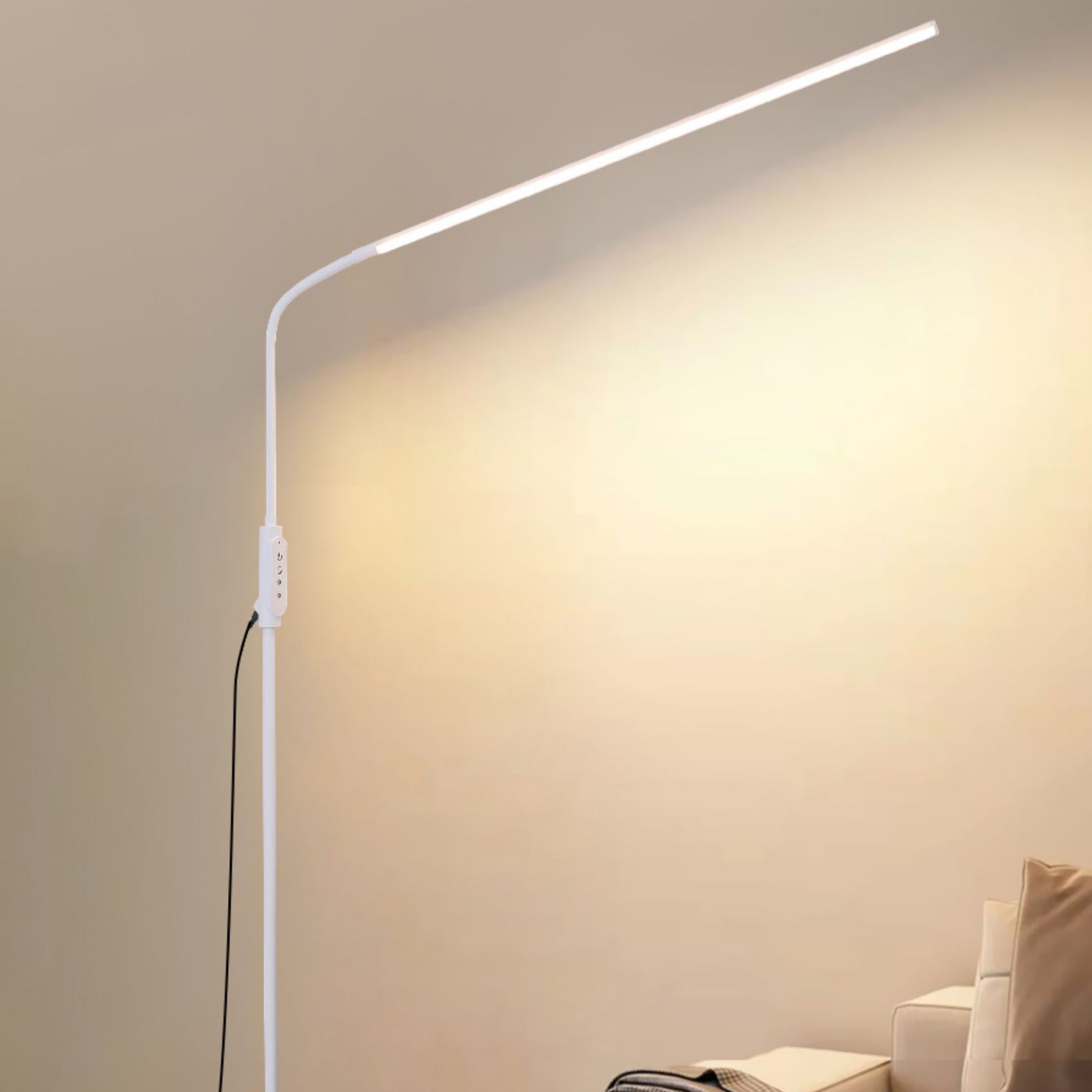 Lampade a pavimento in linea sottile in stile moderno metallo 1 luce pavimento