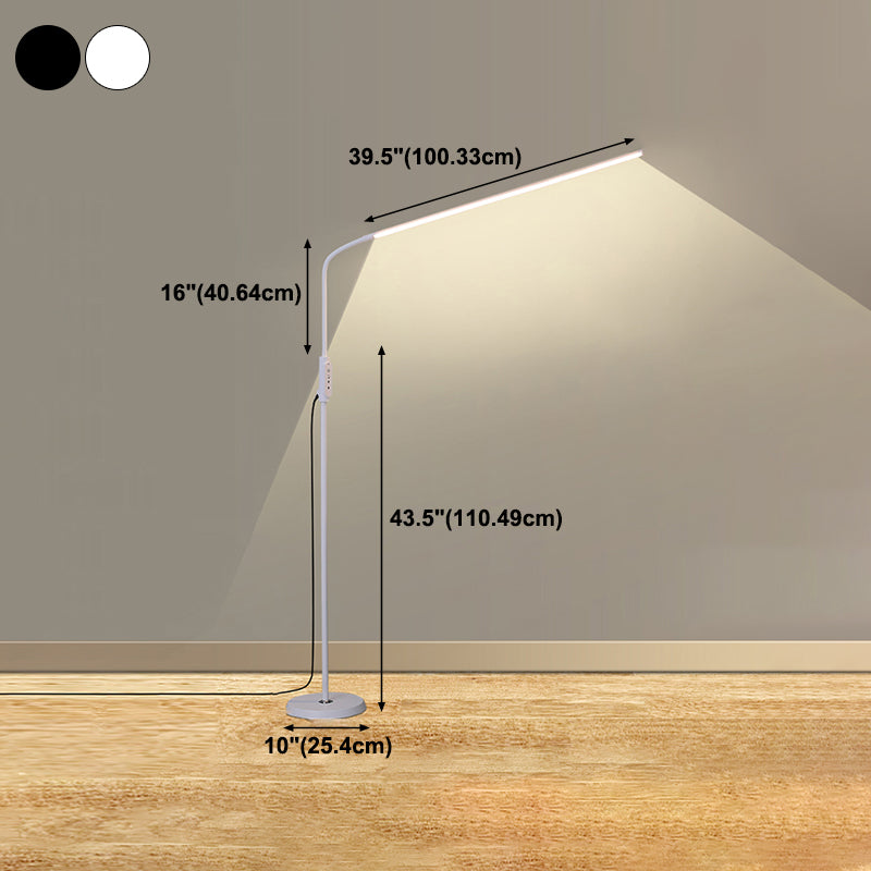 LÍNEA DE LÍNEA DE LÍNEA SLIM APOLÍTES DEL PISO METAL 1 Luz de piso de luz