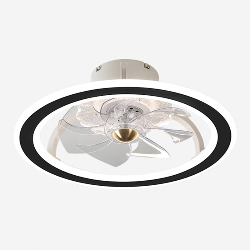 Metal Circular Ceiling Fan Light Simplicity LED Ceiling Mounted Light