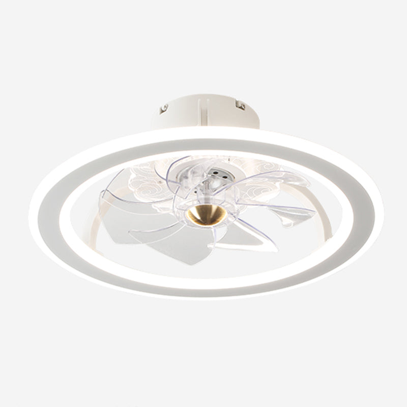 Metal Circular Ceiling Fan Light Simplicity LED Ceiling Mounted Light