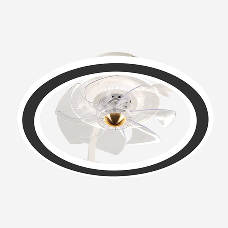 Metal Circular Ceiling Fan Light Simplicity LED Ceiling Mounted Light