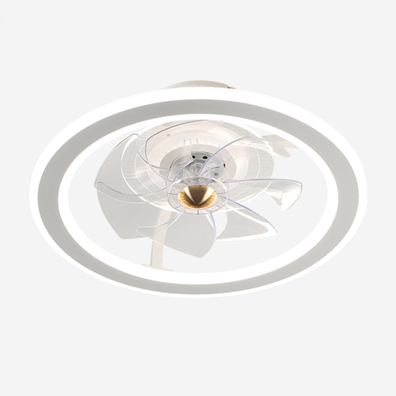 Metal Circular Ceiling Fan Light Simplicity LED Ceiling Mounted Light