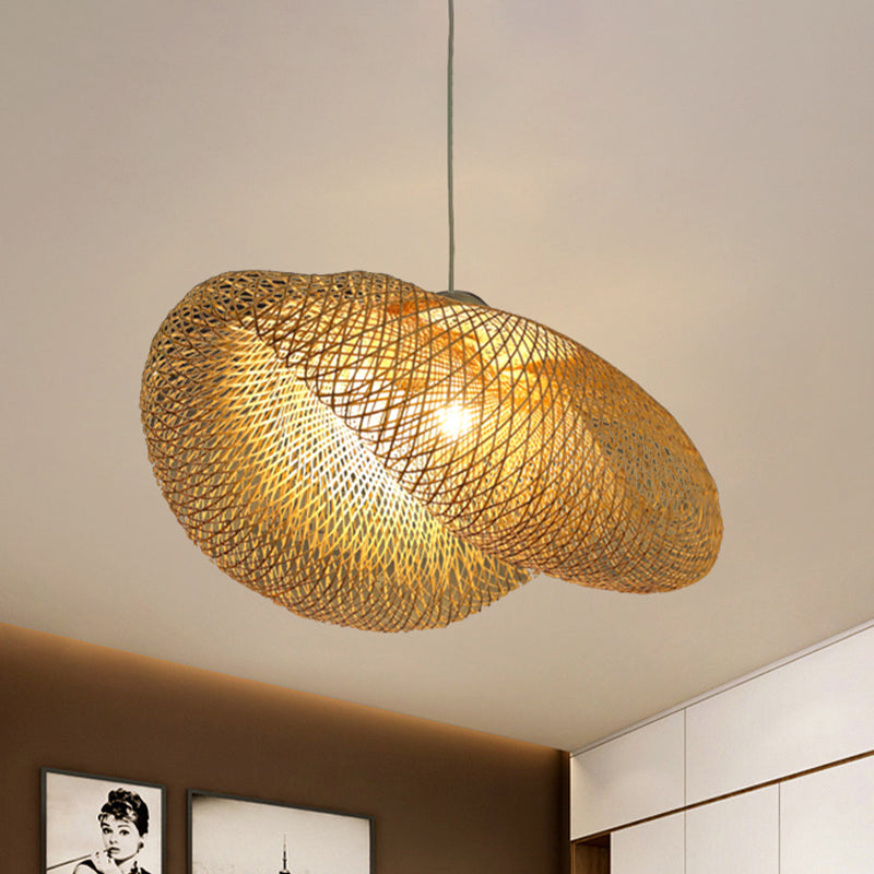 Chapeau de style asiatique en forme de pendentif suspendu Roard 1 plafond léger lampe suspendue sur table à manger