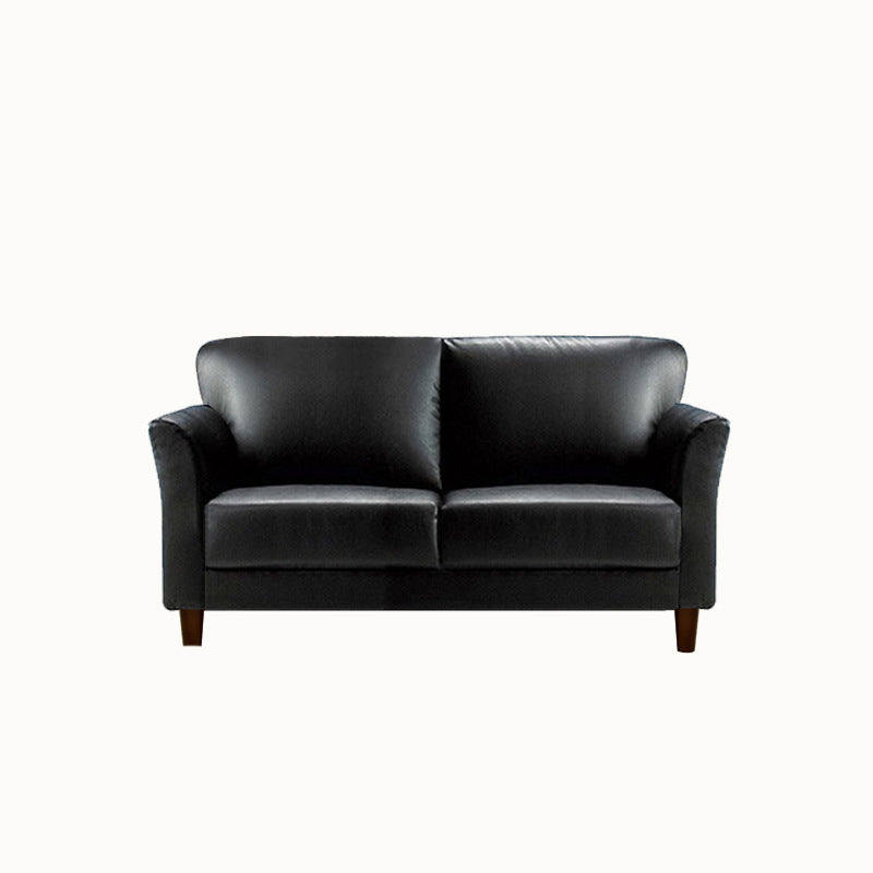 Standard 4 -Bein -Sofa moderne Distressed Leder ausgestattetem Armsofa