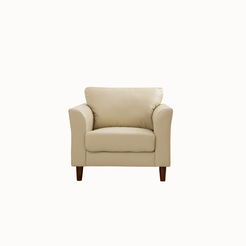Standard 4 -Bein -Sofa moderne Distressed Leder ausgestattetem Armsofa
