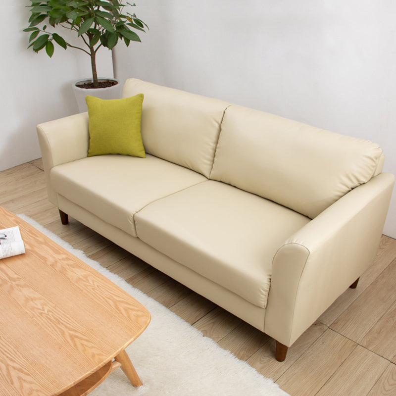 Modern Flared Arm Sofa Standard Wood Legs Sofa for Living Room