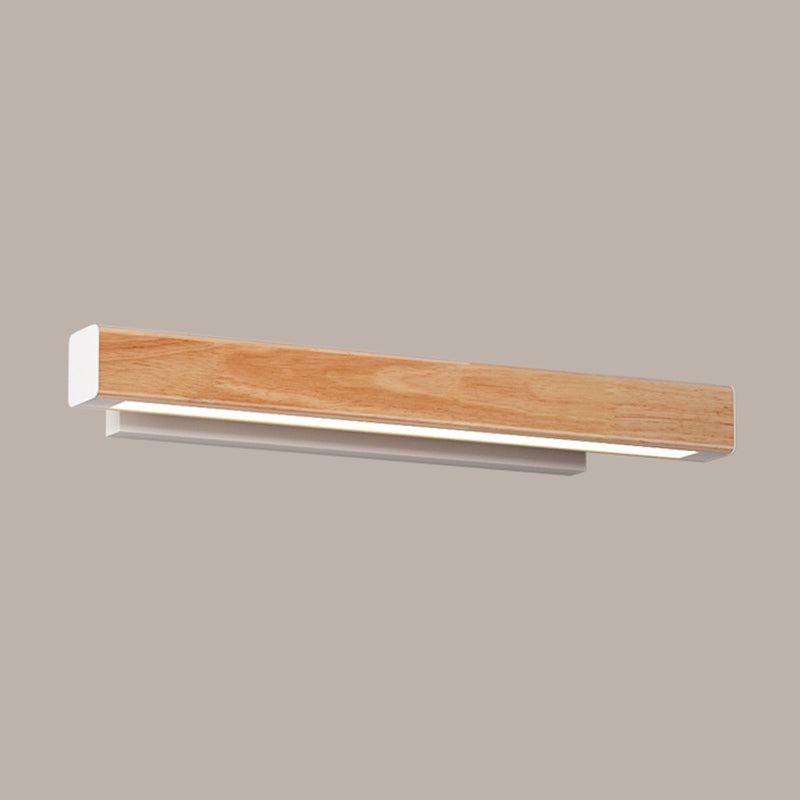 Iluminación de tocador lineal estilo moderno madera 1 pluminista de pared de tocador