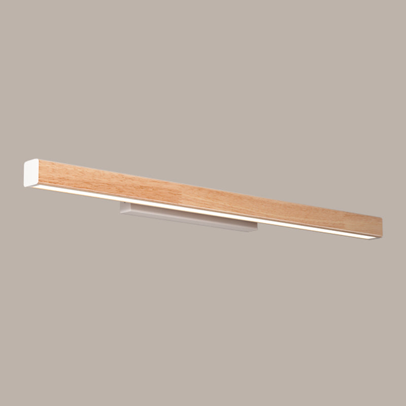 Iluminación de tocador lineal estilo moderno madera 1 pluminista de pared de tocador