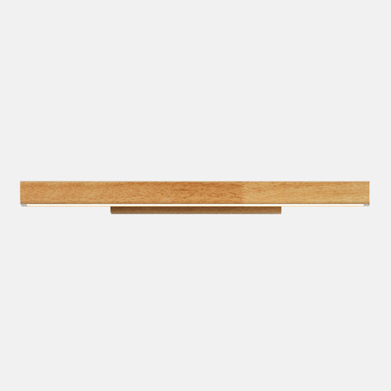 Iluminación de tocador lineal estilo moderno madera 1 pluminista de pared de tocador