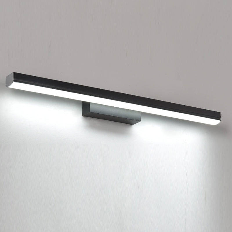 Strip Shape Wall Lighting Modern Style Metal 1 Light Sconce Lamp for Bathroom