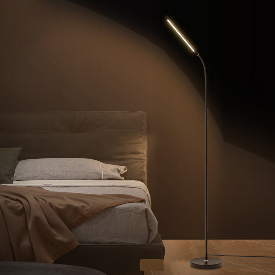 Lampade a pavimento lineare in stile moderno metallo 1 luce pavimento per camera da letto