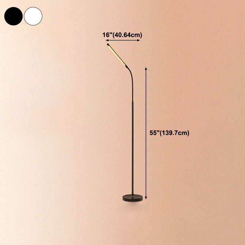 Lineaire vloerlamparmaturen Moderne stijl metalen 1 licht vloerlicht voor slaapkamer