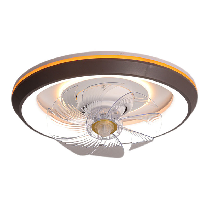 Metal Round Ceiling Pendant Modern Style 2 Lights LED Flush Lights