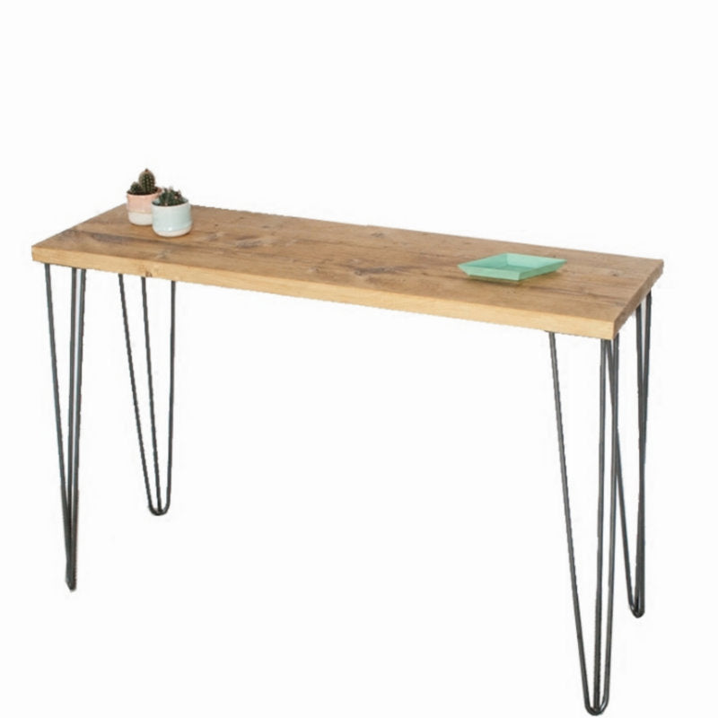 Light Brown Modern Style Bar Table in Metal and Wood Milk Tea Shop Bar