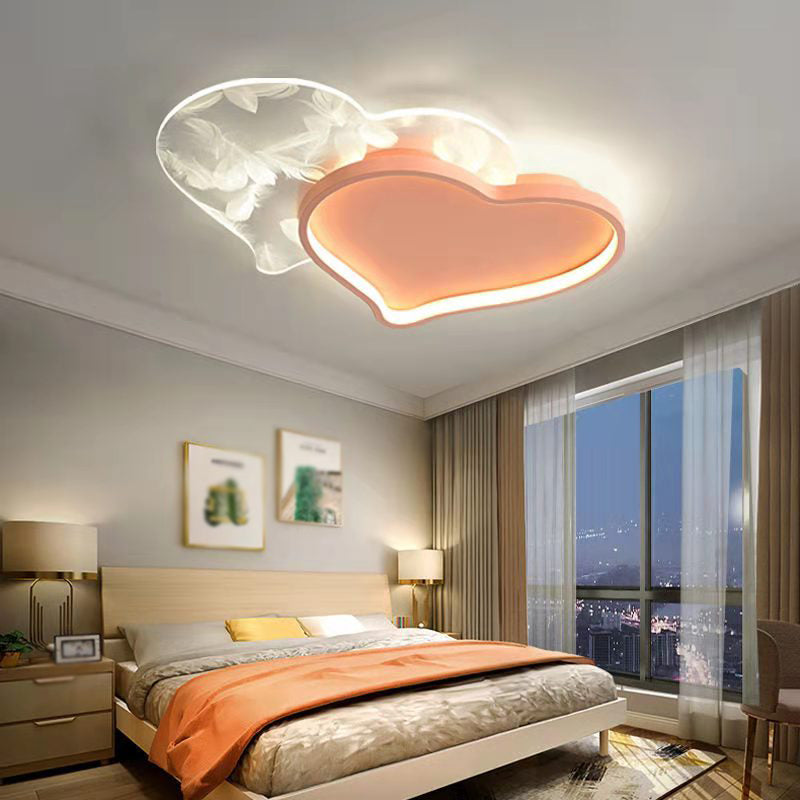 Unique Shade Metal Flush Ceiling Light Modern Style 1 Light Flush Mount Fixture