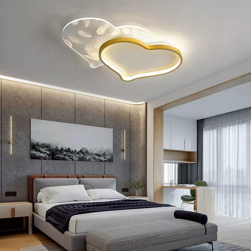 Unique Shade Metal Flush Ceiling Light Modern Style 1 Light Flush Mount Fixture