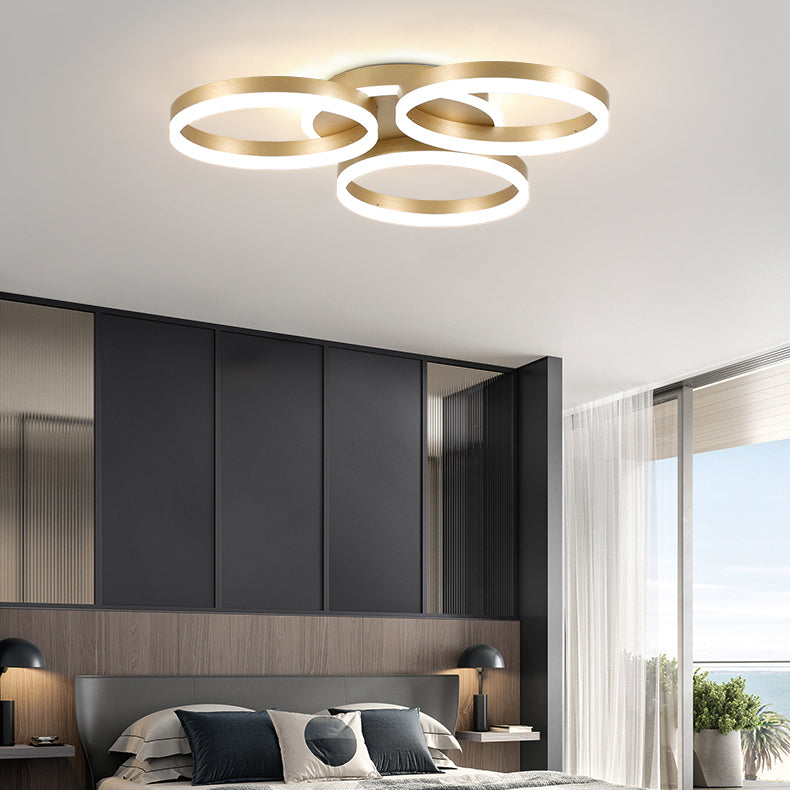 Multi-head LED Flush Mounted Ceiling Lights Simplicity Lighting Fixture for Bedroom