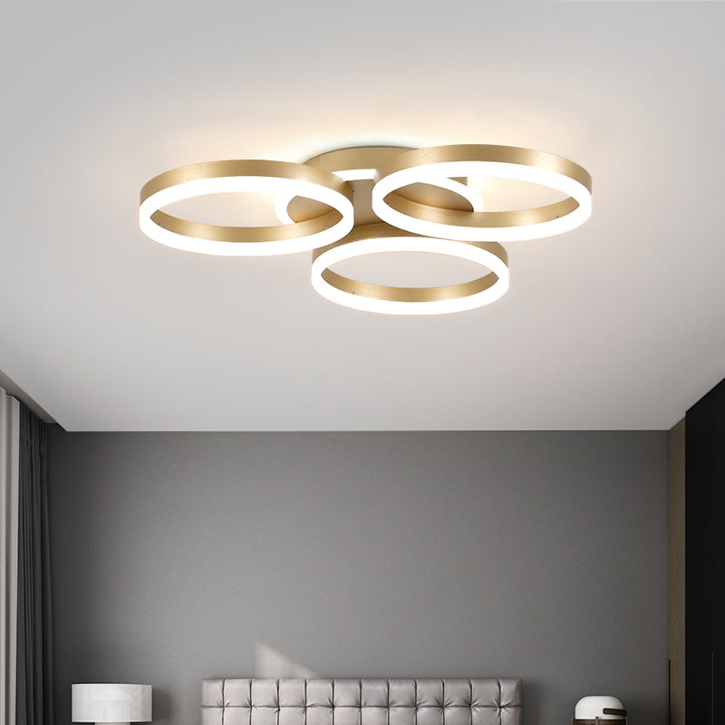 Multi-head LED Flush Mounted Ceiling Lights Simplicity Lighting Fixture for Bedroom