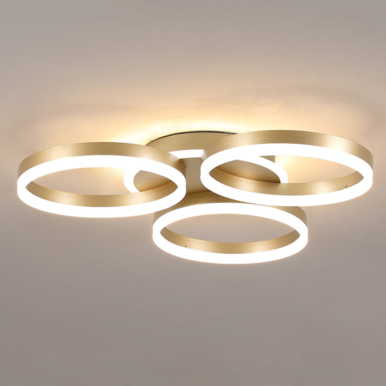 Multi-head LED Flush Mounted Ceiling Lights Simplicity Lighting Fixture for Bedroom