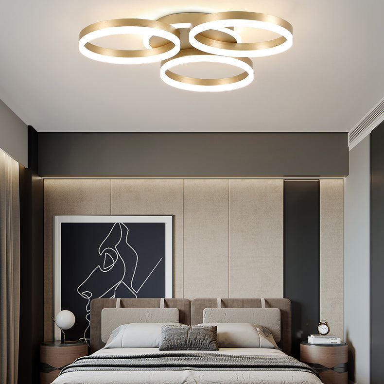 Multi-head LED Flush Mounted Ceiling Lights Simplicity Lighting Fixture for Bedroom