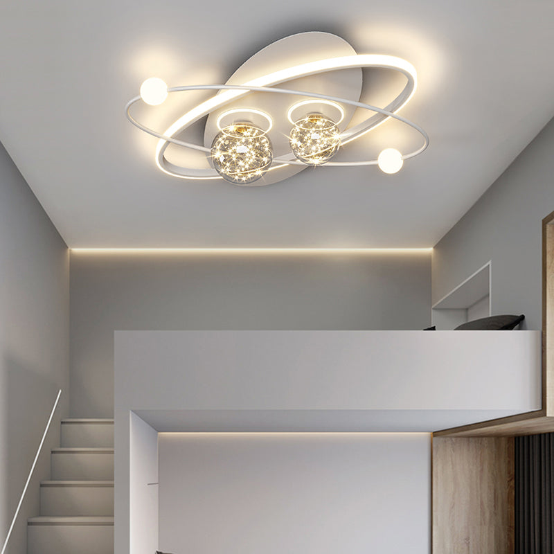 Lampada da soffitto moderna a LED con montaggio a incasso a globo per sala da pranzo