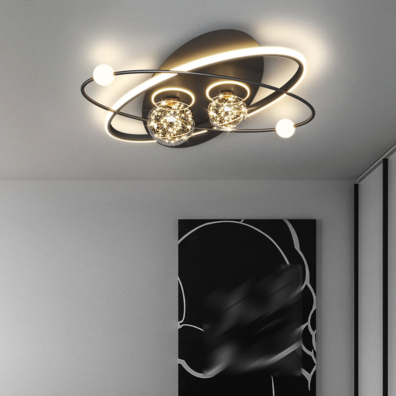 Lampada da soffitto moderna a LED con montaggio a incasso a globo per sala da pranzo