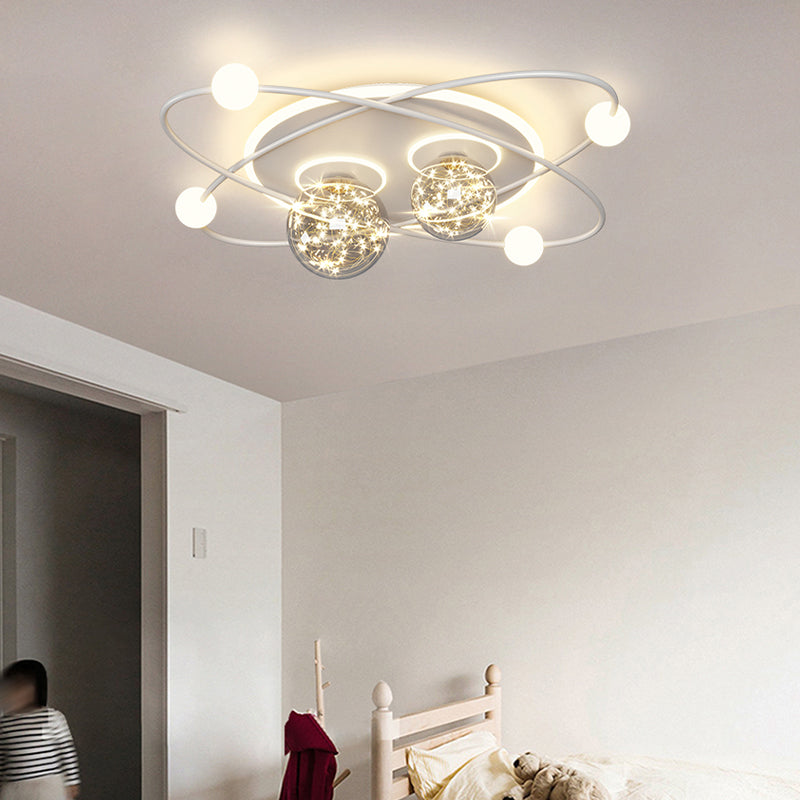 Lampada da soffitto moderna a LED con montaggio a incasso a globo per sala da pranzo