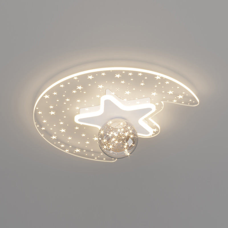 Star Shade LED Flush Mount Light Gypsophila Modern Massimale Lampada per Bedroom