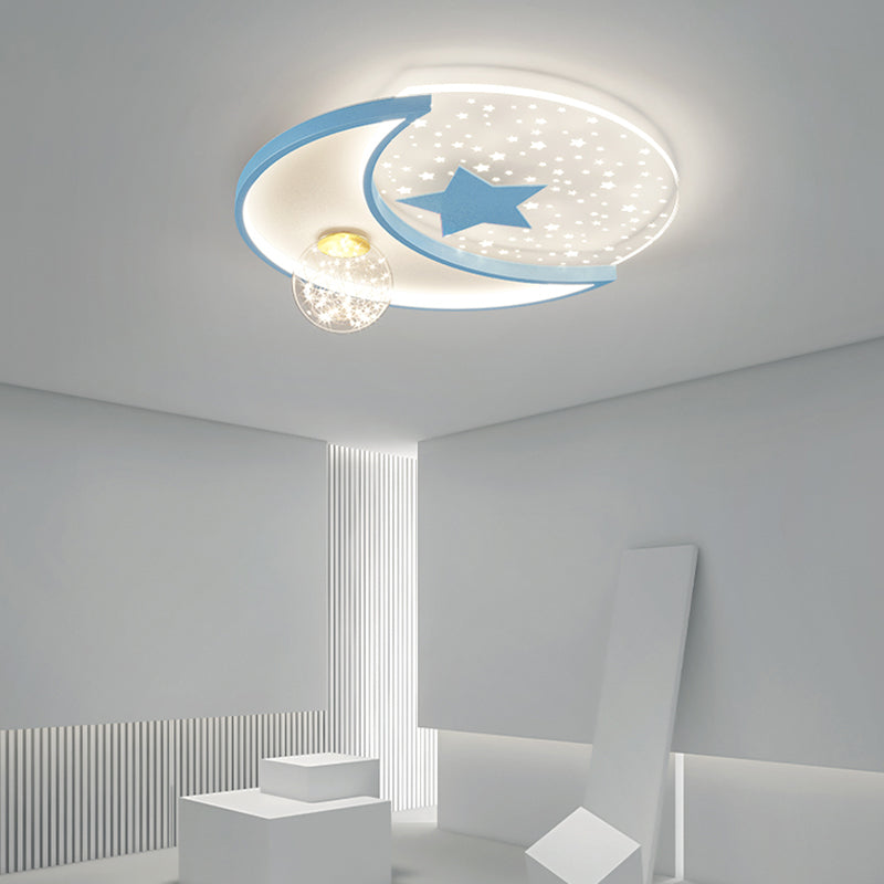 LED Flush Mount Light Gypsophila Modern Ceiling Lamp for Bedroom