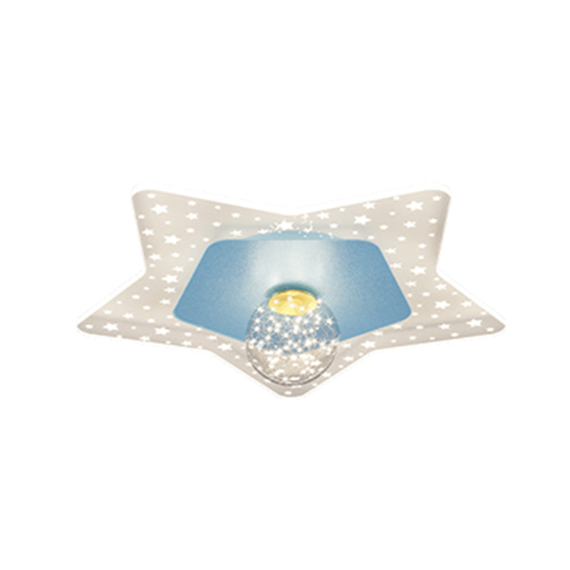 LED Flush Mount Light Gypsophila Modern Ceiling Lamp for Bedroom