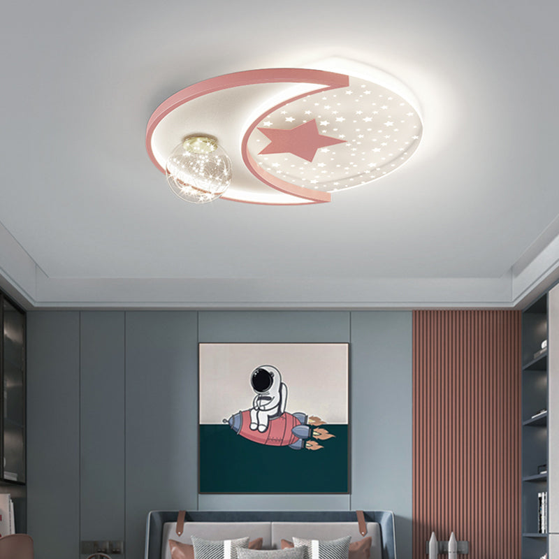 LED Flush Mount Light Gypsophila Modern Ceiling Lamp for Bedroom