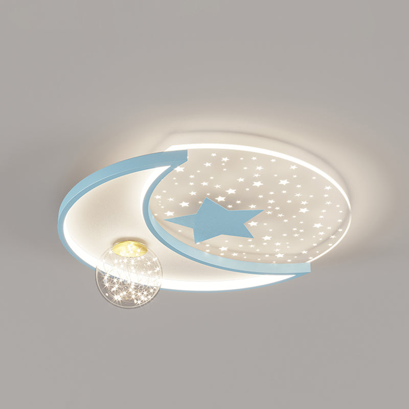 LED Flush Mount Light Gypsophila Modern Ceiling Lamp for Bedroom