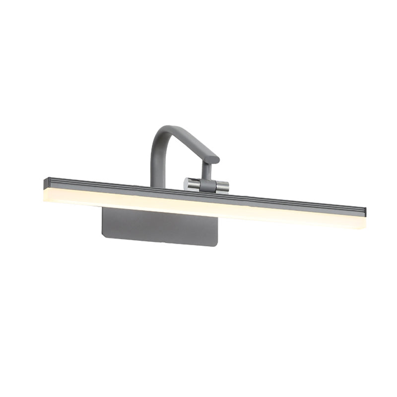 Lineaire vorm wandverlichting moderne stijl metalen 1 lichte sijklamp voor badkamer