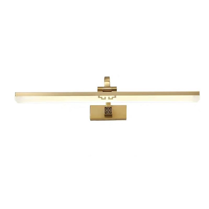 Lineaire vorm Wandverlichting in moderne stijl metalen 1-licht SCONCE-lamp voor badkamer