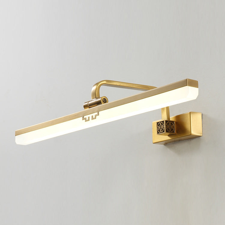 Lineaire vorm Wandverlichting in moderne stijl metalen 1-licht SCONCE-lamp voor badkamer