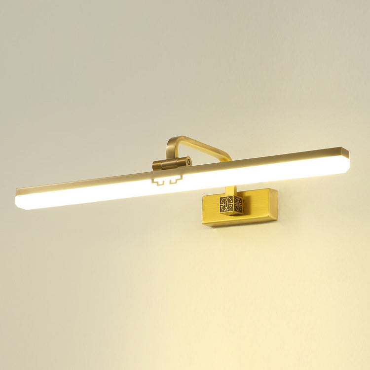 Lineaire vorm Wandverlichting in moderne stijl metalen 1-licht SCONCE-lamp voor badkamer