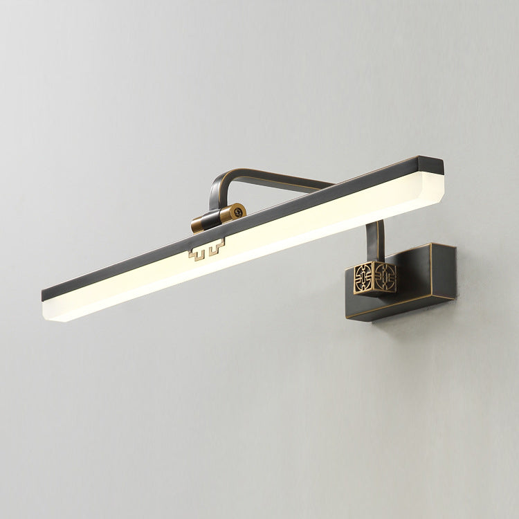 Lineaire vorm Wandverlichting in moderne stijl metalen 1-licht SCONCE-lamp voor badkamer